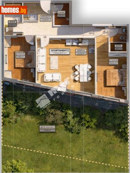 Тристаен, 99m² - Жк. Овча Купел 1, София - Апартамент за продажба - МИРЕЛА - 119752139
