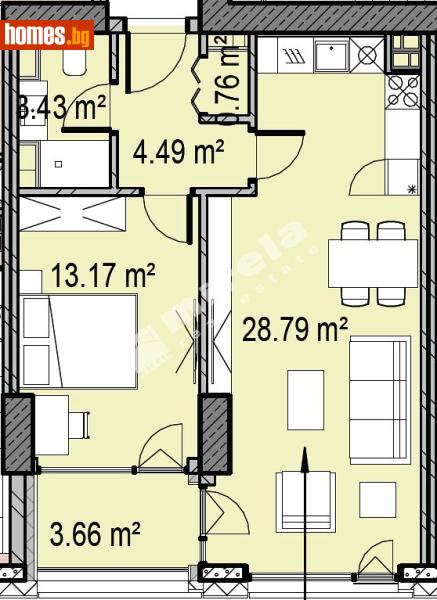 Двустаен, 80m² - София, София - град - Апартамент за продажба - МИРЕЛА - 119752243