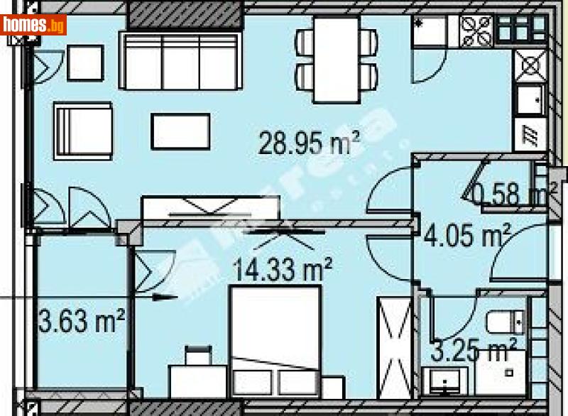 Двустаен, 80m² - София, София - град - Апартамент за продажба - МИРЕЛА - 119752331