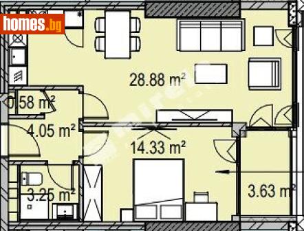 Двустаен, 80m² - Апартамент за продажба - 119752349