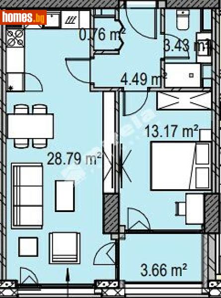 Двустаен, 80m² - София, София - град - Апартамент за продажба - МИРЕЛА - 119752373