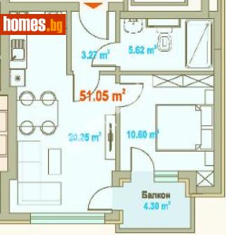 Двустаен, 74m² - Апартамент за продажба - 119752481