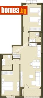 Тристаен, 99m² - Апартамент за продажба - 119752647