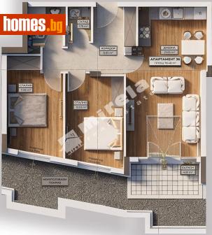 Тристаен, 89m² - Апартамент за продажба - 119752871