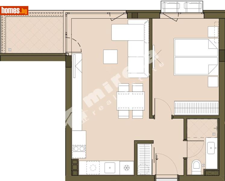 Двустаен, 62m² - Жк. Връбница 1, София - Апартамент за продажба - МИРЕЛА - 119752874