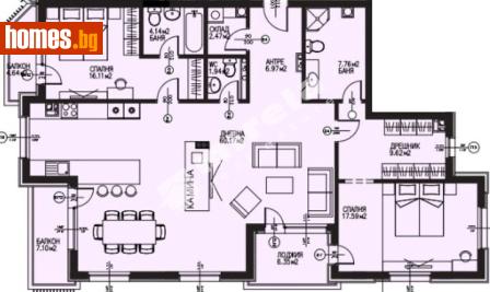 Тристаен, 194m² - Апартамент за продажба - 119753129