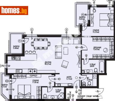 Тристаен, 175m² - Апартамент за продажба - 119753135