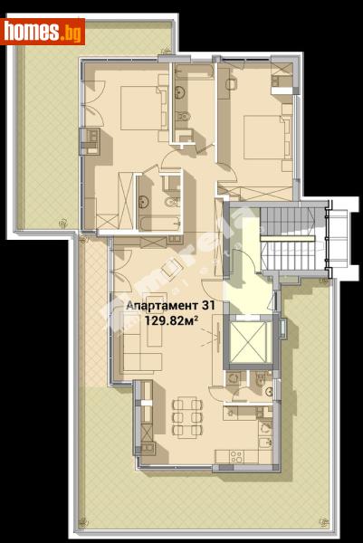 Тристаен, 151m² - Жк. Полигона, София - Апартамент за продажба - МИРЕЛА - 119753156