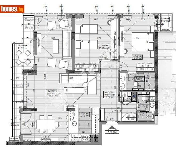 Тристаен, 146m² - Жк. Гоце Делчев, София - Апартамент за продажба - МИРЕЛА - 119753193
