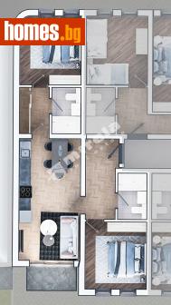 Тристаен, 105m² - Апартамент за продажба - 119753218
