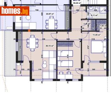 Тристаен, 113m² - Апартамент за продажба - 119753718