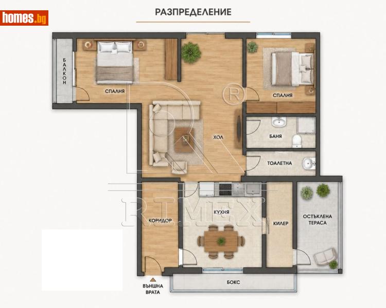 Тристаен, 100m² - Жк. Стрелбище, София - Апартамент за продажба - Римекс Имоти - 119764081