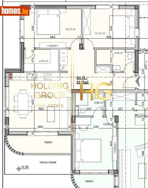 Тристаен, 96m² - Кв. Галата, Варна - Апартамент за продажба - Холдинг Груп Недвижими Имоти  - 119789042