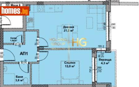 Двустаен, 69m² - Апартамент за продажба - 119789115