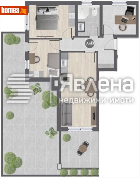 Тристаен, 145m² - Жк. Баларбаши, Благоевград - Апартамент за продажба - ЯВЛЕНА - 119792241