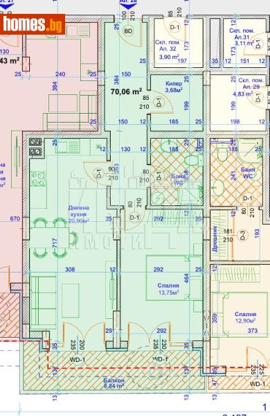 Двустаен, 85m² - Жк. Възраждане, Варна - Апартамент за продажба - Иведа - 119800208