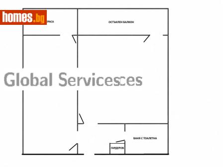 Двустаен, 50m² - Апартамент за продажба - 119804541
