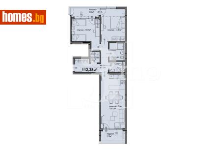 Тристаен, 112m² - Апартамент за продажба - 119810552