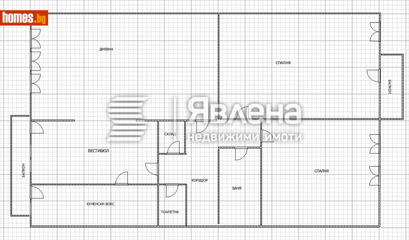 Тристаен, 98m² -  Център, София - Апартамент за продажба - ЯВЛЕНА - 119812327