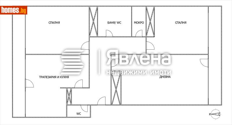 Тристаен, 115m² - Жк. Лозенец, София - Апартамент за продажба - ЯВЛЕНА - 119867598