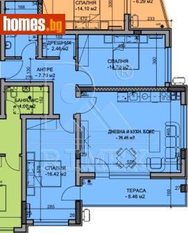 Тристаен, 112m² - Апартамент за продажба - 119879234