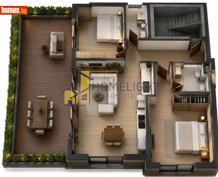 Тристаен, 208m² - Кв. Горна Баня, София - Апартамент за продажба - ХОУМ ЛАЙТ  - 119880539