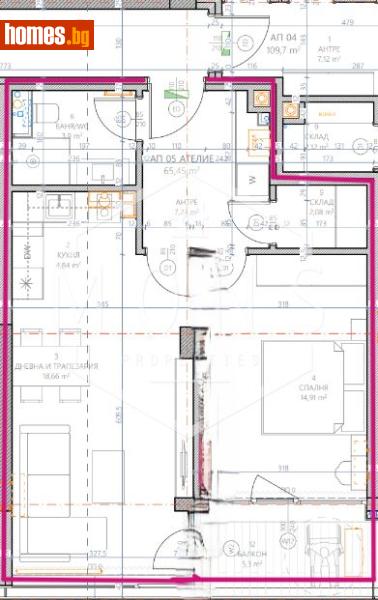 Двустаен, 77m² - Кв. Бистрица, София - Апартамент за продажба - МОНС ПРОПЪРТИС - 119881422