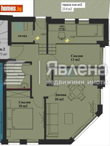 Тристаен, 93m² - Жк. Банишора, София - Апартамент за продажба - ЯВЛЕНА - 119882877