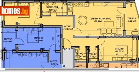 Тристаен, 116m² - Апартамент за продажба - 119894738
