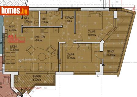 Тристаен, 130m² - Апартамент за продажба - 119929598