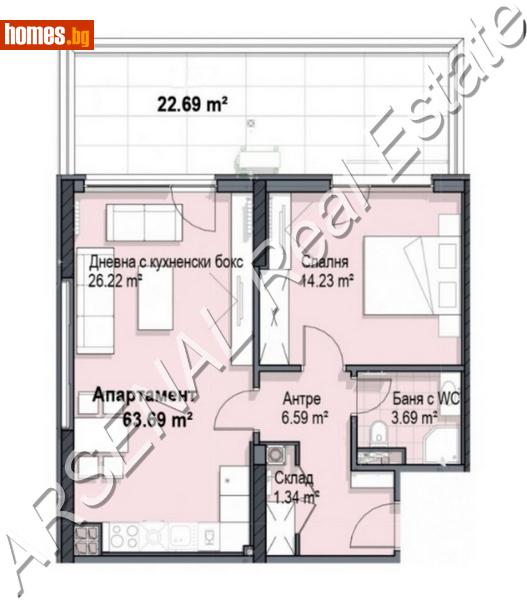 Двустаен, 99m² - Кв. Кръстова Вада, София - Апартамент за продажба - АРСЕНАЛ - 119975267