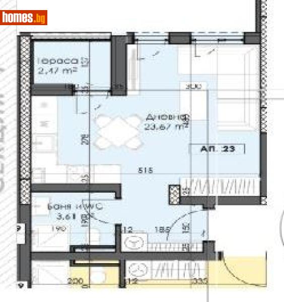 Едностаен, 43m² - Жк. Тракия, Пловдив - Апартамент за продажба - Римекс Имоти - 119987180
