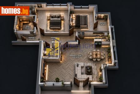 Тристаен, 113m² - Апартамент за продажба - 119993583