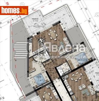 Тристаен, 127m² - Апартамент за продажба - 119995730