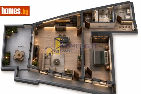 Двустаен, 116m² - Апартамент за продажба - 120011289