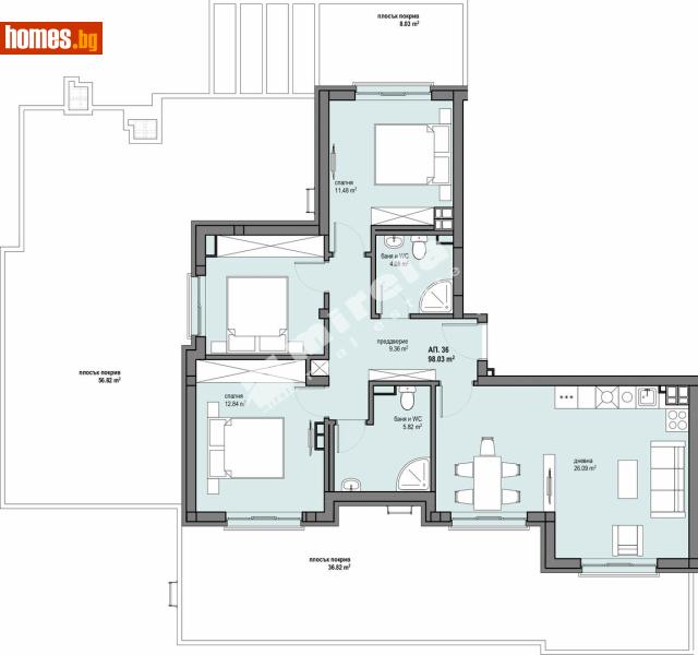 Четиристаен, 117m² - Жк. Овча Купел 1, София - Апартамент за продажба - МИРЕЛА - 120013323