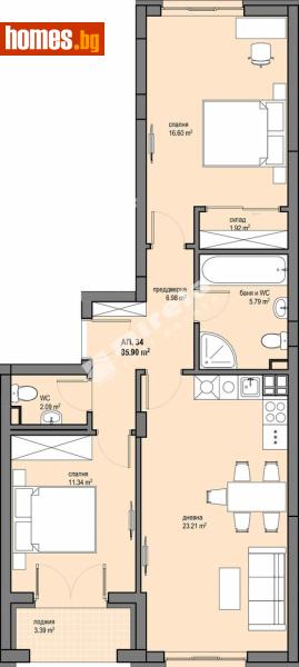 Тристаен, 103m² - Жк. Овча Купел 1, София - Апартамент за продажба - МИРЕЛА - 120013326