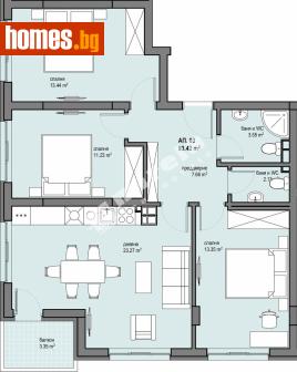 Четиристаен, 110m² - Апартамент за продажба - 120013347