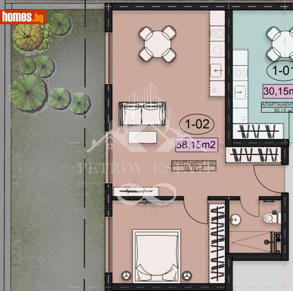 Двустаен, 74m² - Гр.Велинград, Пазарджик - Апартамент за продажба - Petrov Estate - 120042265