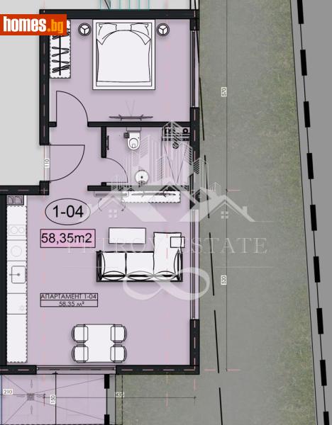 Двустаен, 74m² - Гр.Велинград, Пазарджик - Апартамент за продажба - Petrov Estate - 120042275