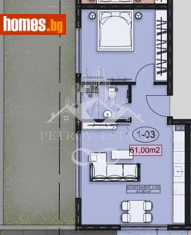 Двустаен, 77m² - Апартамент за продажба - 120042280