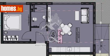 Двустаен, 74m² - Апартамент за продажба - 120042300