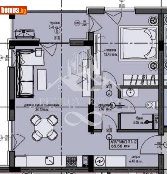 Двустаен, 77m² - Гр.Велинград, Пазарджик - Апартамент за продажба - Petrov Estate - 120042327