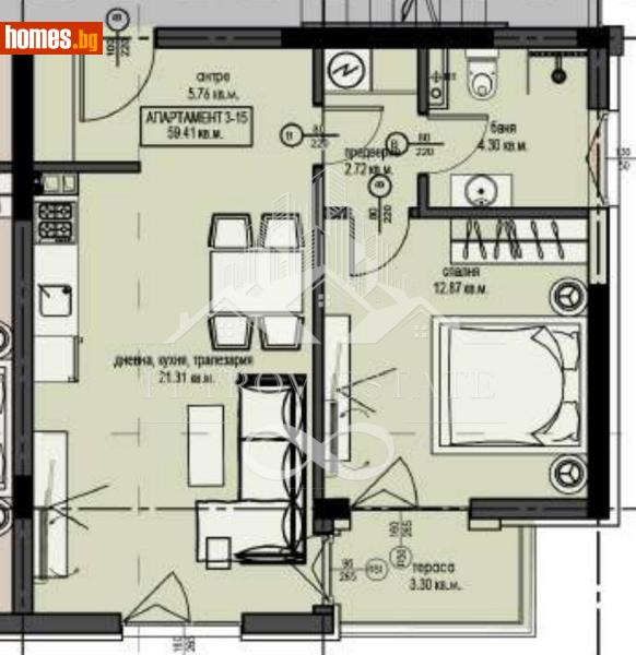 Двустаен, 70m² - Гр.Велинград, Пазарджик - Апартамент за продажба - Petrov Estate - 120042354