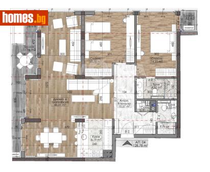 Тристаен, 146m² - Апартамент за продажба - 120061166