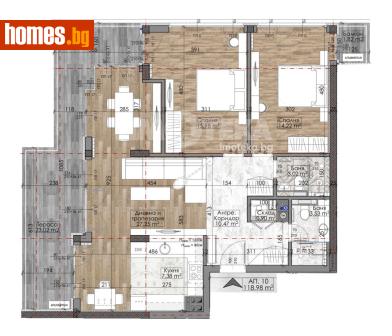 Тристаен, 135m² - Апартамент за продажба - 120061169