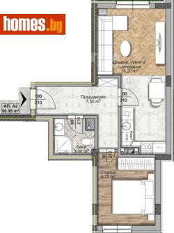 Двустаен, 63m² - Апартамент за продажба - 120061186