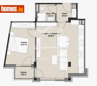 Двустаен, 65m² - Апартамент за продажба - 120071393