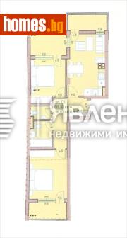 Тристаен, 96m² - Апартамент за продажба - 120078775