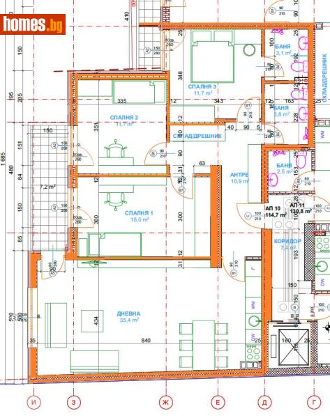 Четиристаен, 137m² - Жк. Хаджи Димитър, София - Апартамент за продажба - Trust Broker Solutions - 120088331